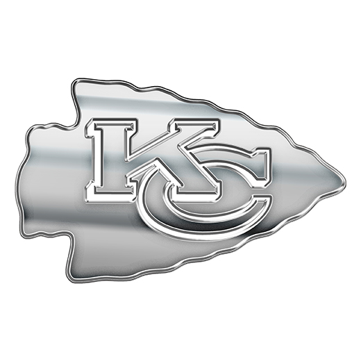 Kansas City Chiefs Silver Logo vinyl decal